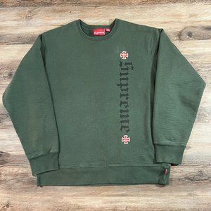 Supreme X Independent Trucks F*CK THE REST Crewneck Size Large Skateboard FW17